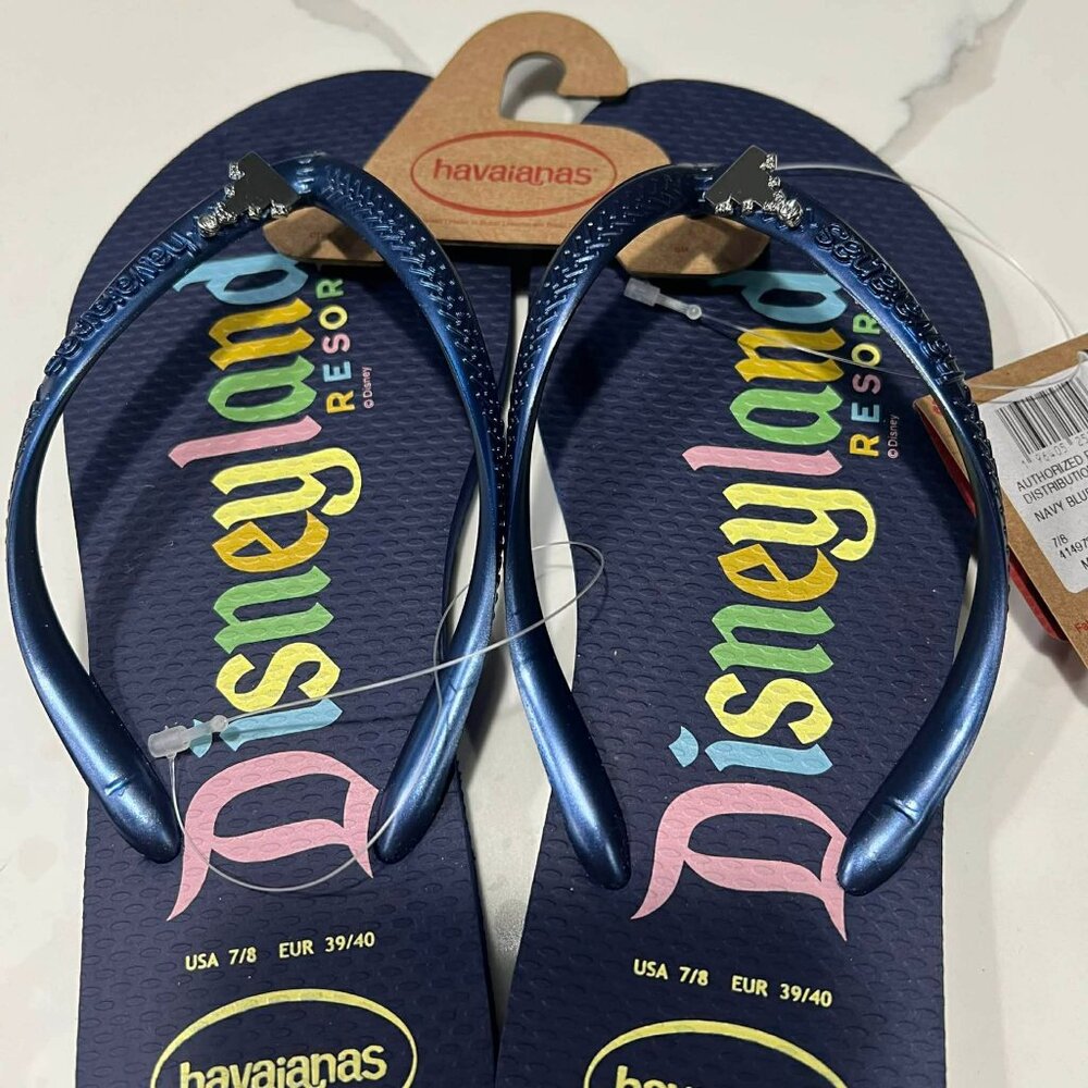Havaianas Unisex Flip Flops Sandals Navy Blue US 8